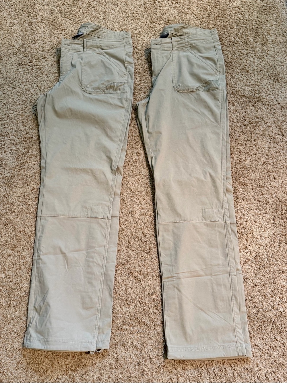 2 Pairs Columbia Women’s Hiking Safari Pants Khaki Size 12/32